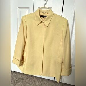 Butter Yellow women’s vintage lined blazer by Preston and York size 18